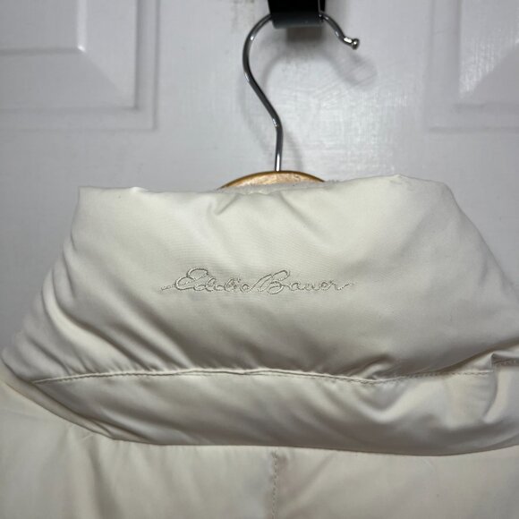 Eddie Bauer Women's White Premium EB700 Down Puffer Outdoor Vest Sz Sm - Picture 7 of 13